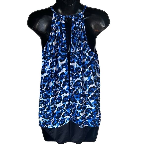 Magicsuit Blue Tide Aubrey High Neck Animal Print Swimsuit - Picture 11 of 12